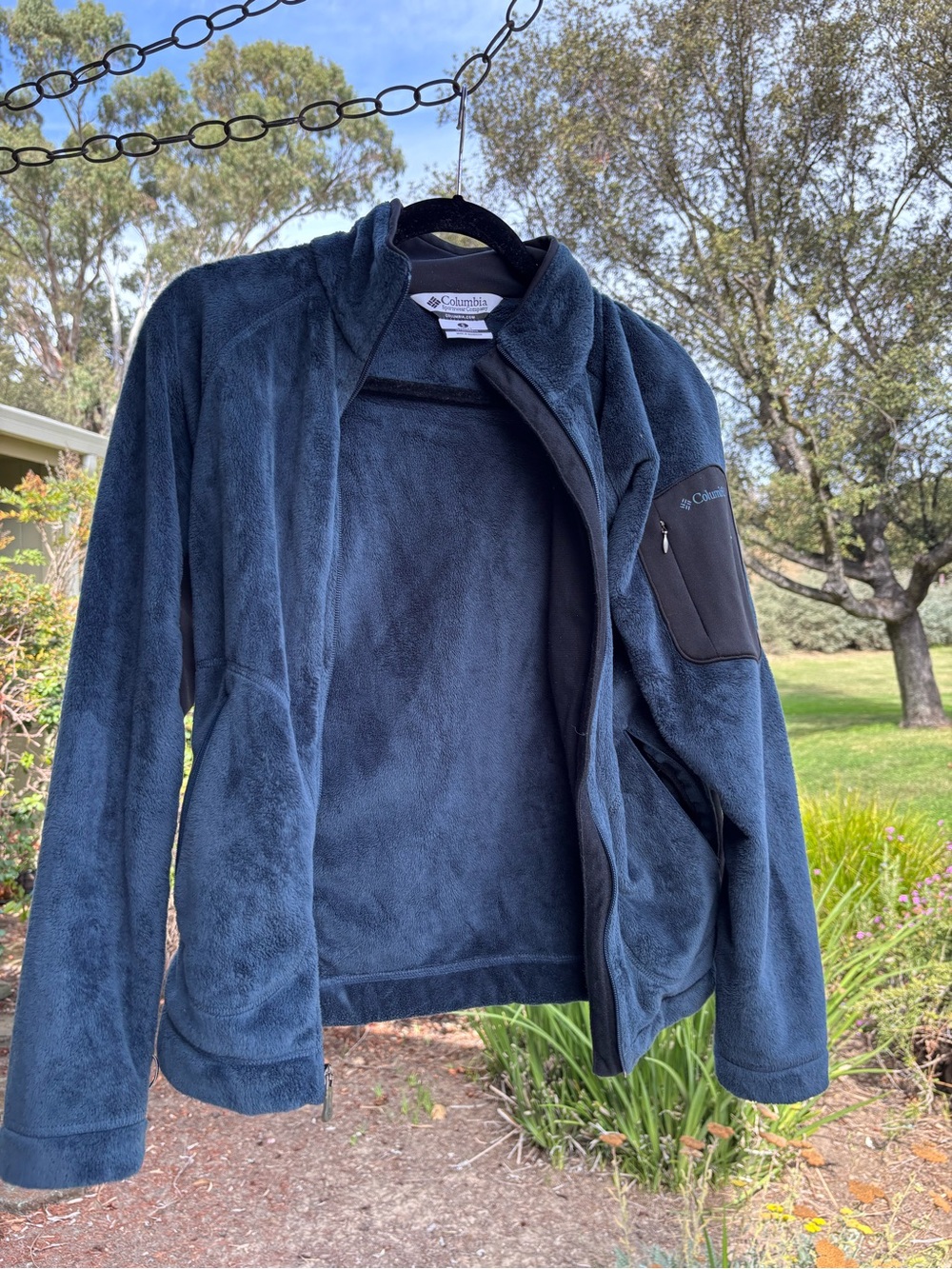 Columbia Men's Dark Navy Full-Zip Fleece Jacket